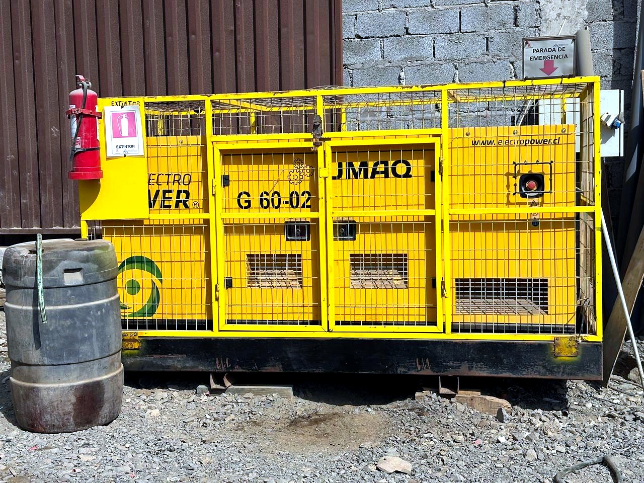 Grupo electrógeno G-60-02 con equipamiento de seguridad